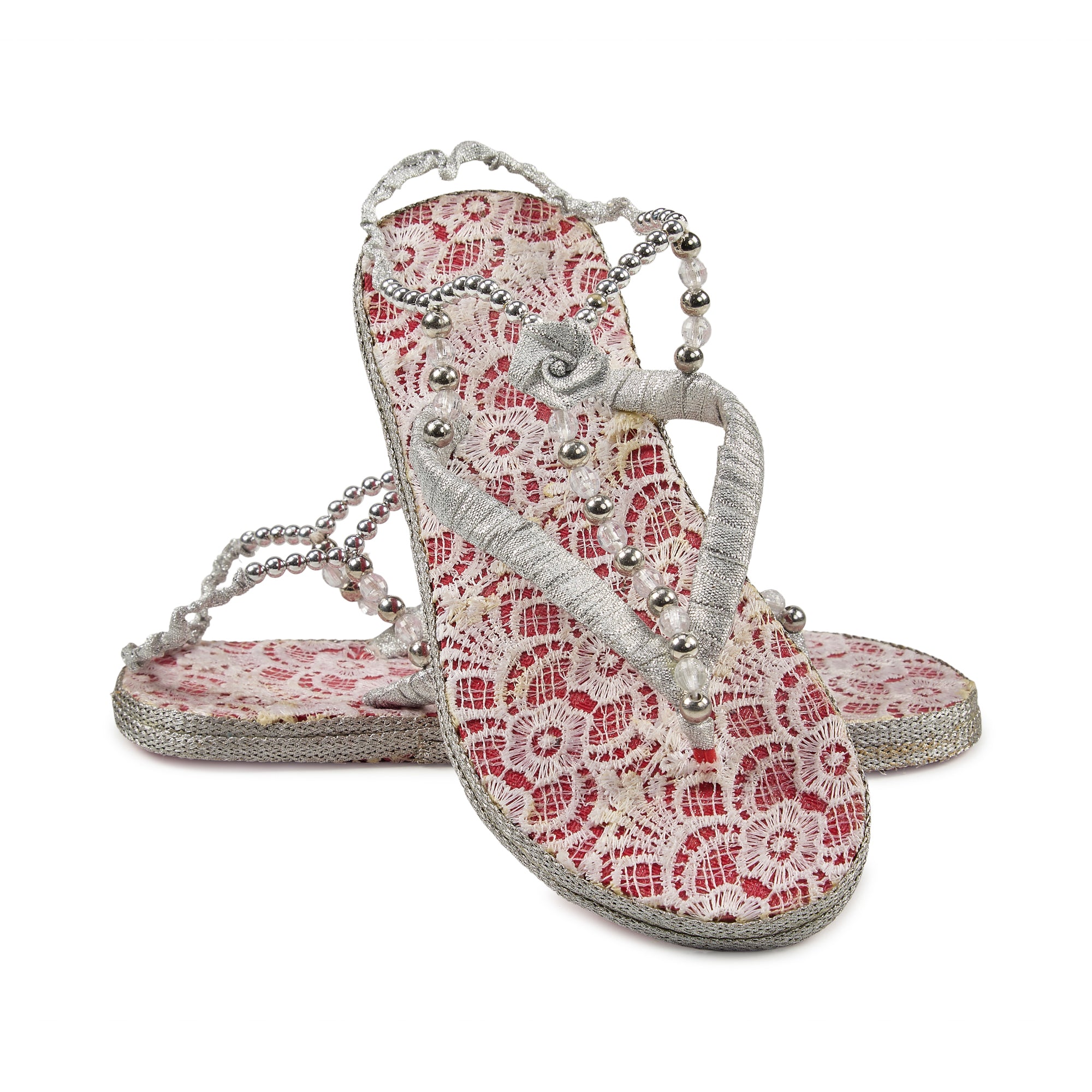 The Rosé Lace handcrafted slipper