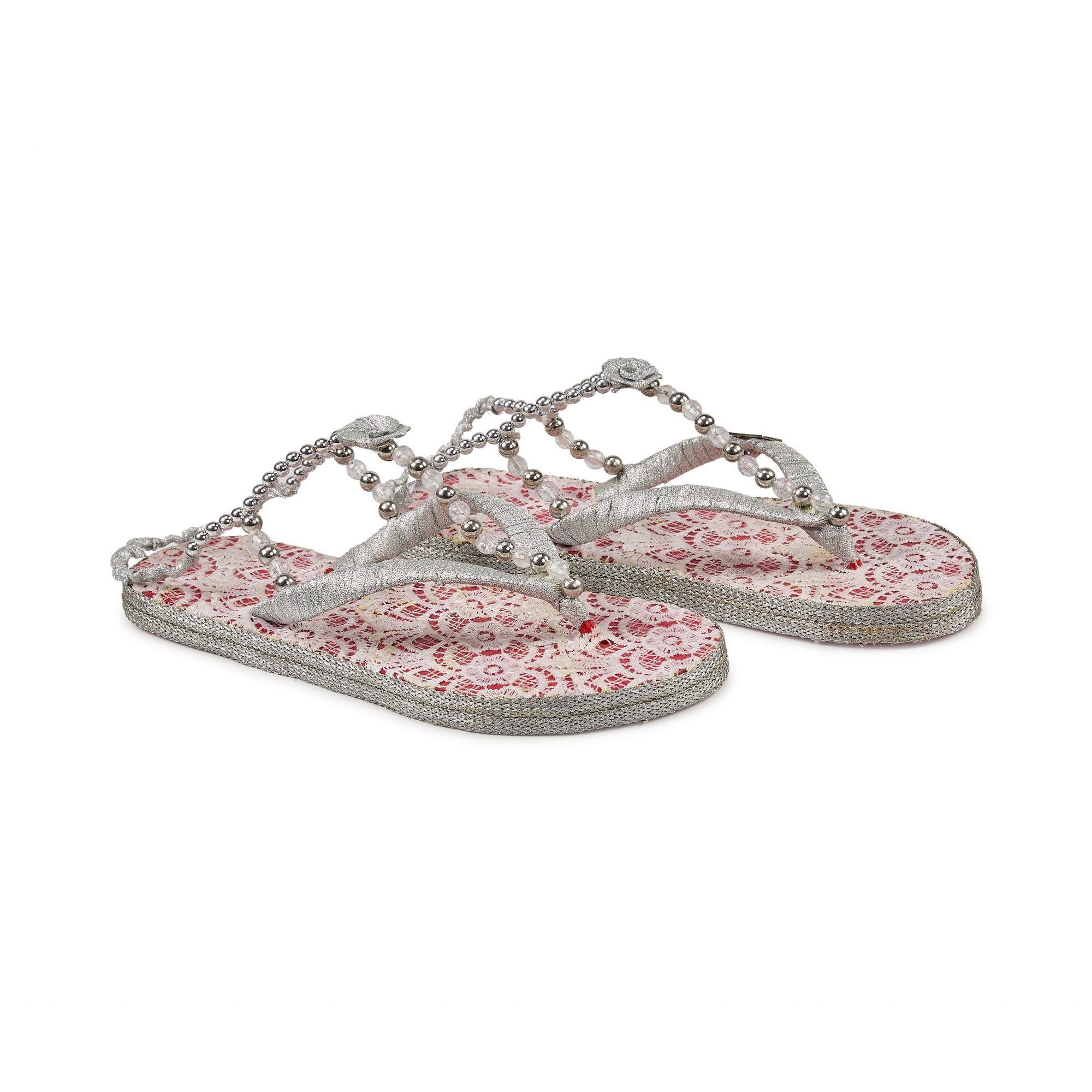The Rosé Lace handcrafted slipper