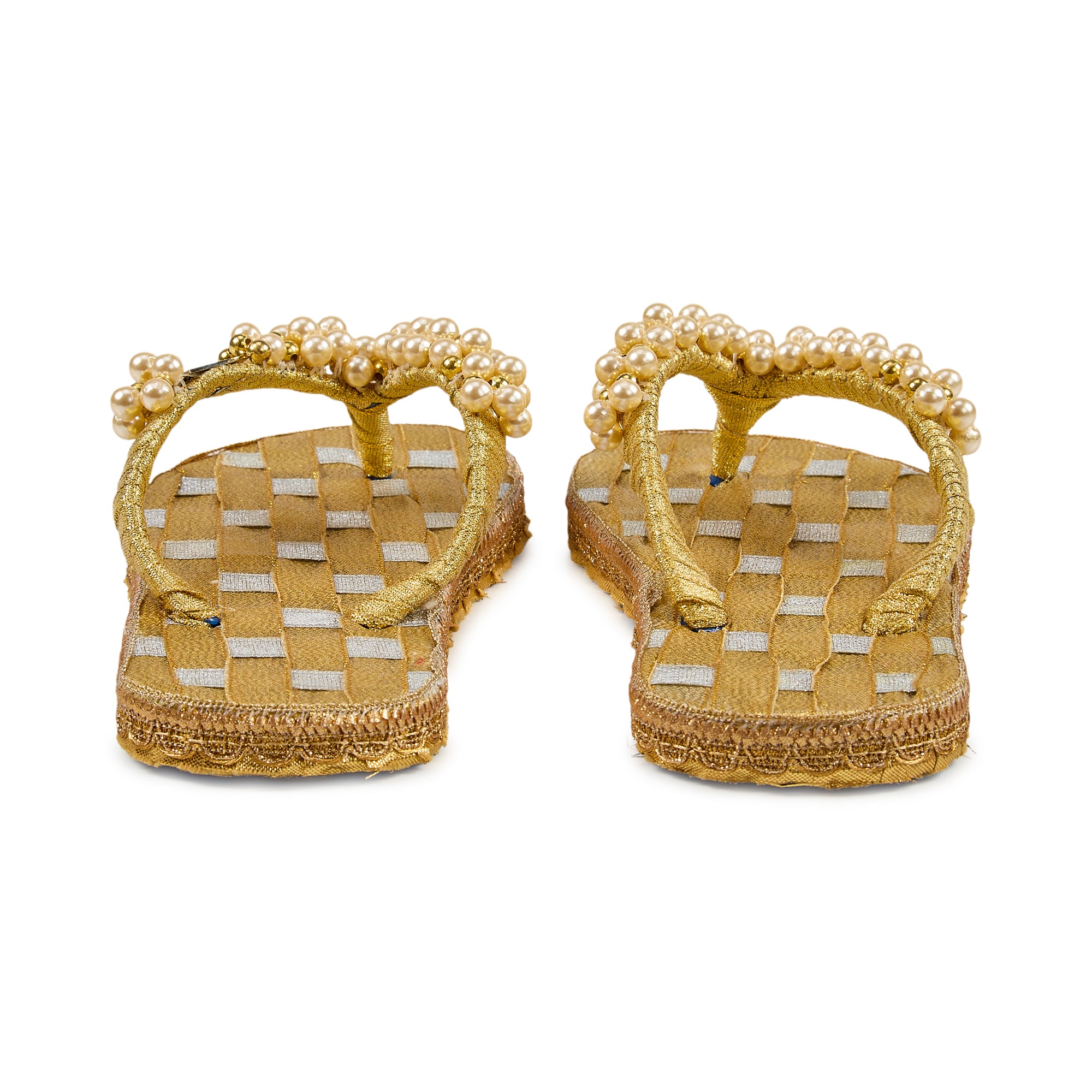 Golden Pearl handcrafted slipper