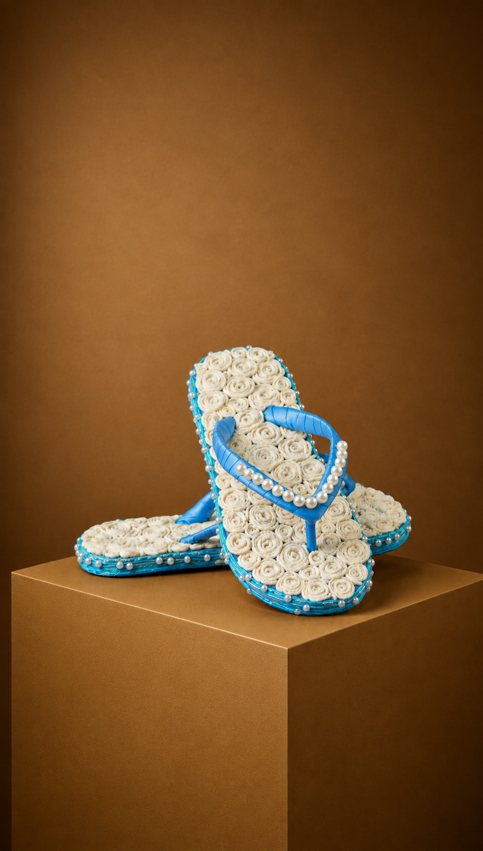 Pearl Bloom handcrafted slipper