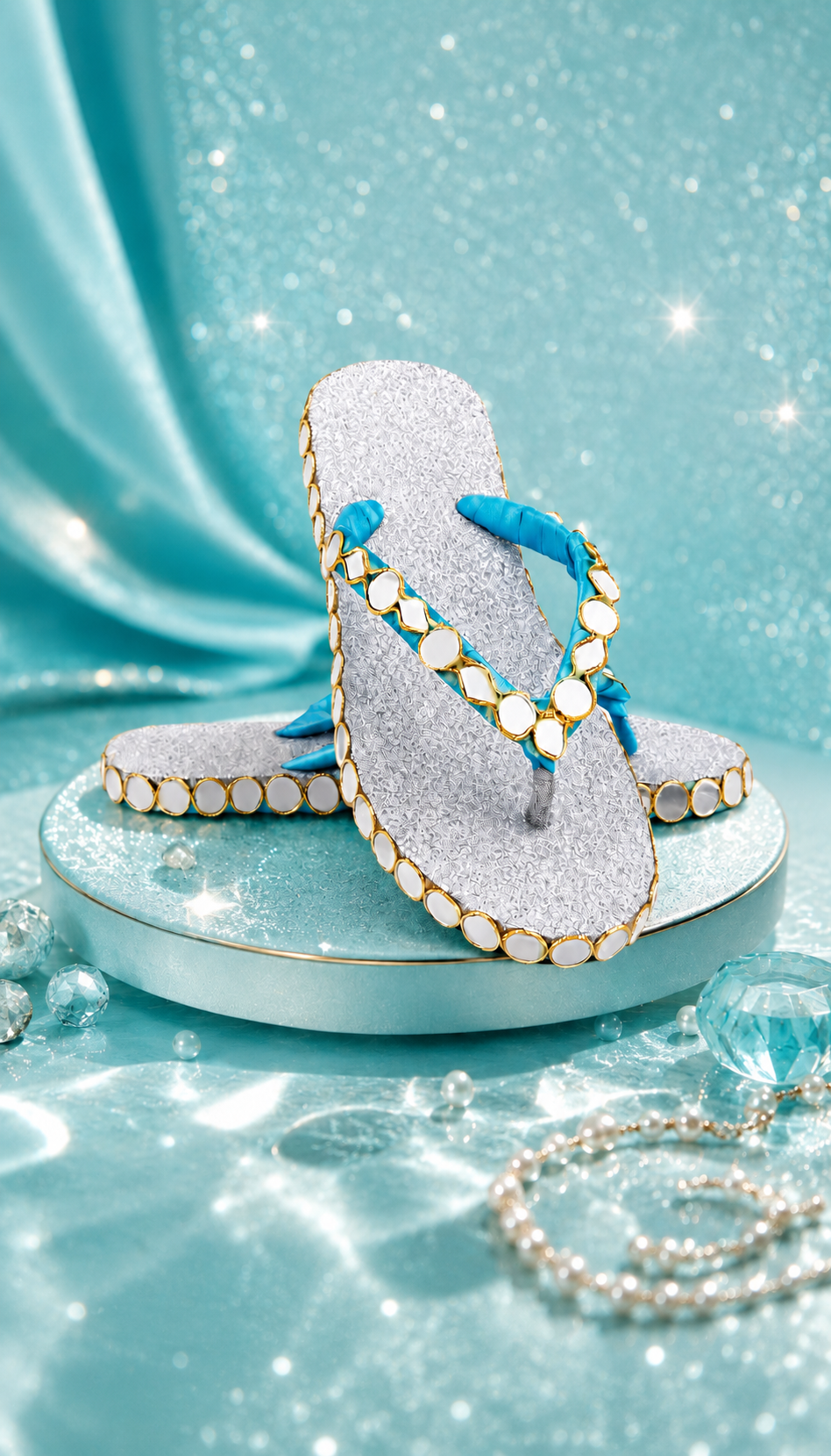 Aqua Mirage handcrafted slipper