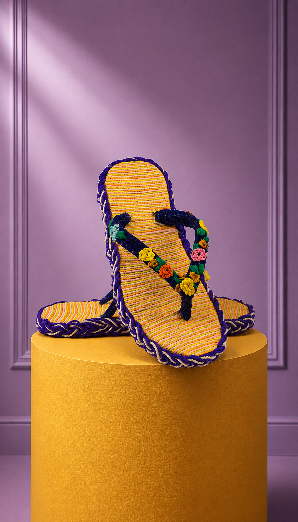 Rangrez Bloom handcrafted slipper